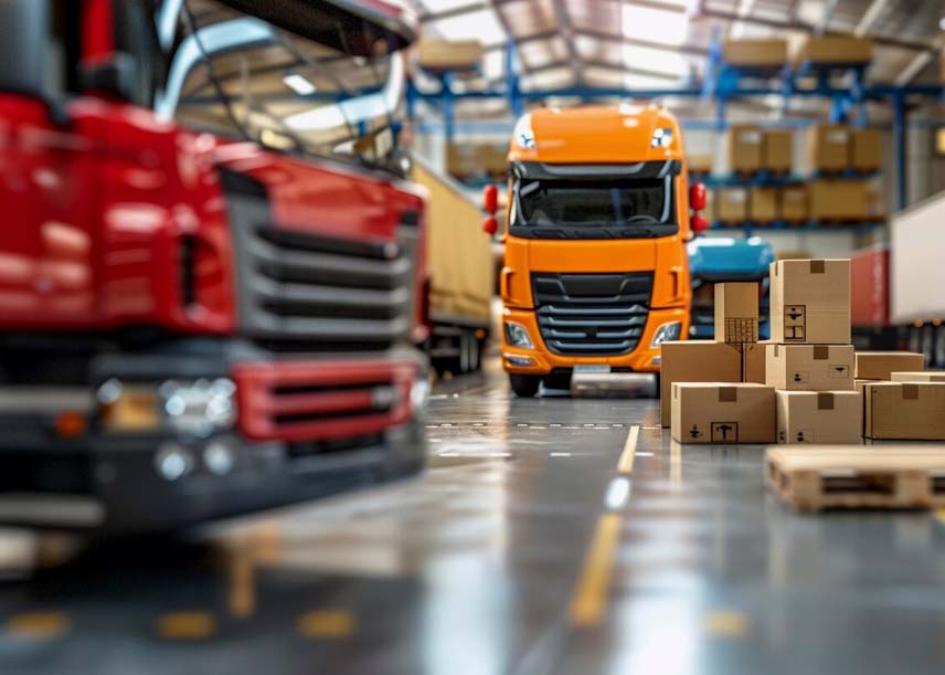 Construction materials transport and logistics services